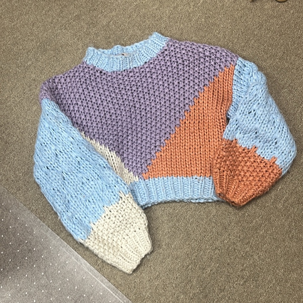 Colorblock Knit Sweater - Picture 2 of 3